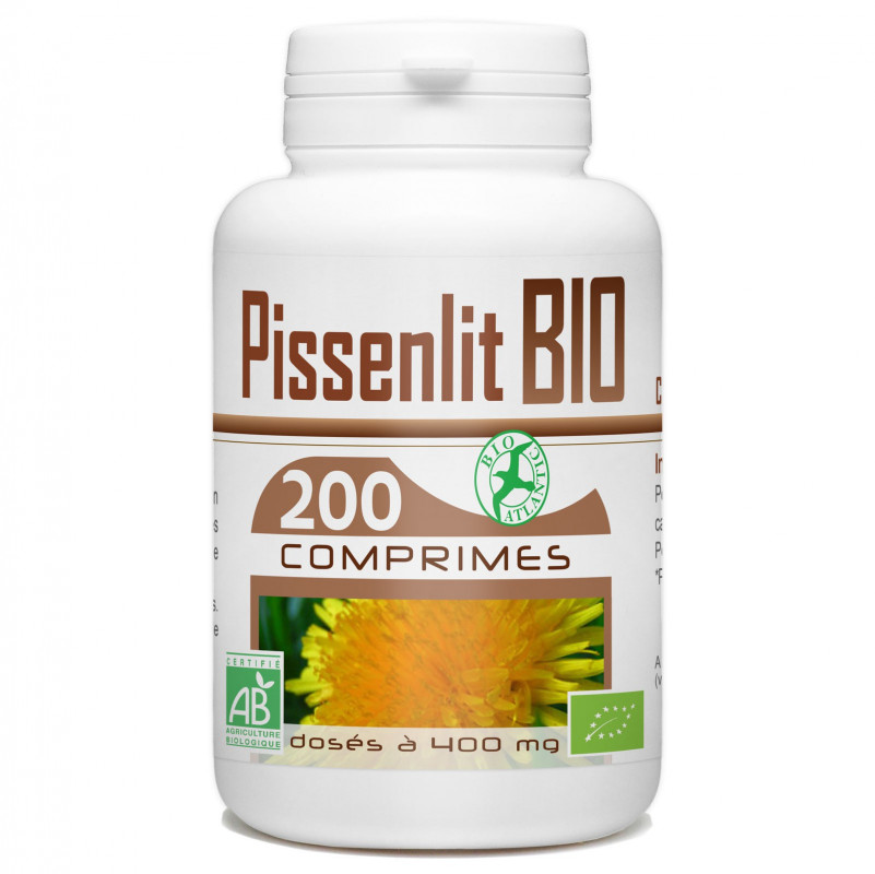 200 comprimés de Pissenlit Bio 400 mg 200 comprimés de Pissenlit Bio 400 mg