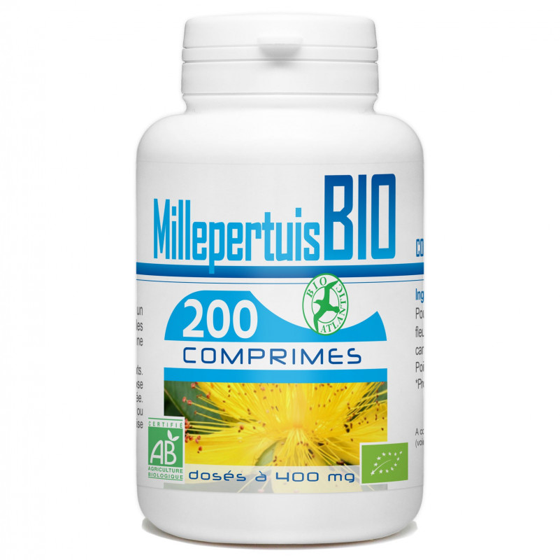 Millepertuis bio 400 mg 200 comprimés Hypericum Perforatum