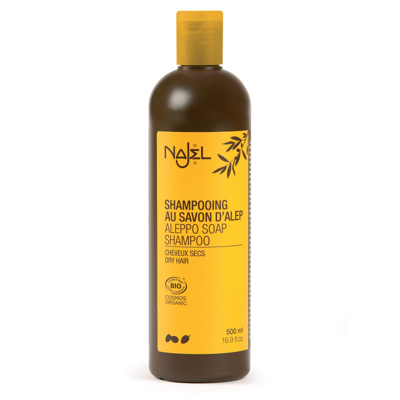 Shampoing au savon d'Alep Bio - 500ml - Cheveux Secs Shampoing au savon d'Alep Bio - 500ml - Cheveux Secs