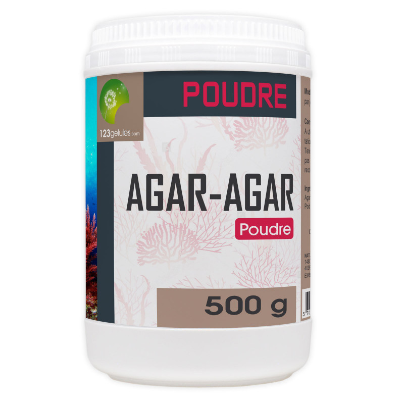 Agar Agar en poudre - Gélifiant naturel et végétarien - E406