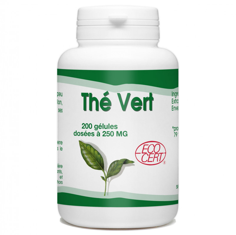 Thé Vert Bio 250 mg 200 gélules