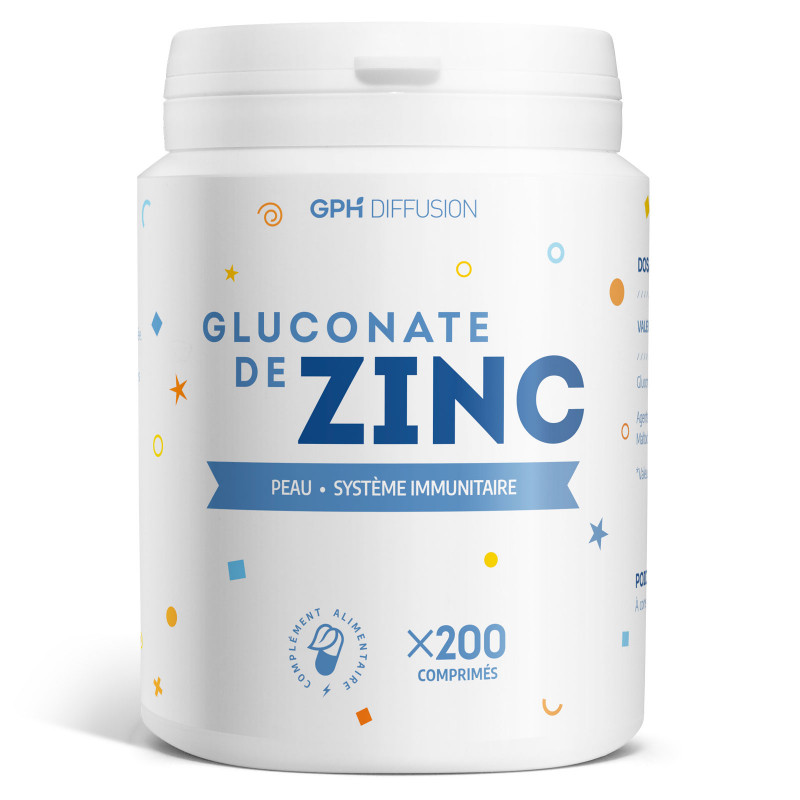 gluconate de zinc 200 comprimés
