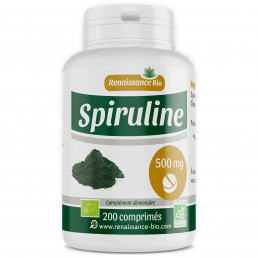 Spiruline 200 comprimés dosés à 500 mg