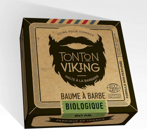 Baume à Barbe Bio 60 ml - Cosmos Organic - Tonton Viking Non parfumé