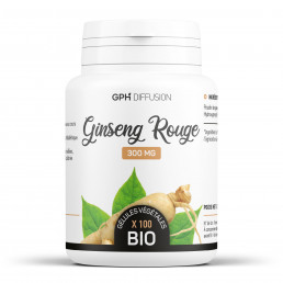 Ginseng Rouge Bio 300mg - 200 gelules végétales