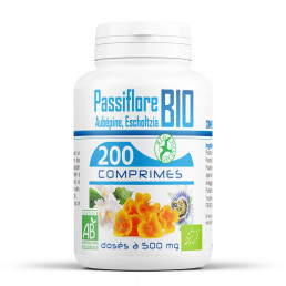 200 Comprimes complexe Sommeil Bio- Escholtzia-Aubepine-Passiflore 500 mg