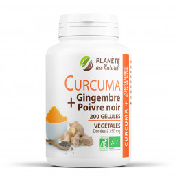Curcuma Tonic Bio - 350 mg - 200 gélules végétales