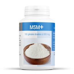 Méthylsulfonylméthane - MSM+ - 500 mg- 180 Gélules