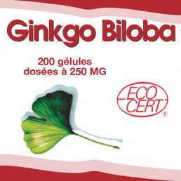 Ginkgo Biloba Ecocert - 250 mg - 200 gélules